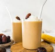 Banana Peanut With Dates Milk Shake